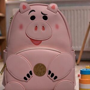 Loungefly Disney Toy Story Hamm Pig Mini Backpack NWT